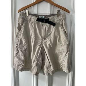 Horny Toad men's tan cargo shorts with attached belt M
